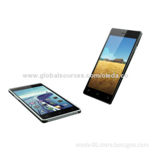5-inch 3G Wi-Fi Phones, MTK6582 Quad-core 1.3GHz Processor, 5-inch QHD OGS Full-laminationNew